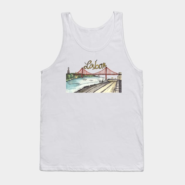 Lisbon Tank Top by Claudia-Brueggen